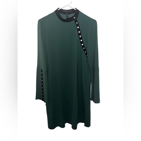 BCBGMAXAZRIA Kathryne Bell-Sleeve Snap Dress - Picture 5 of 8